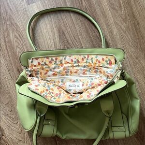 Emilie M Light Green Satchel Bag